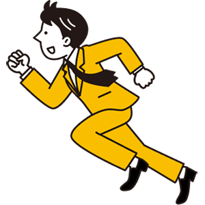 走る人物のイラスト